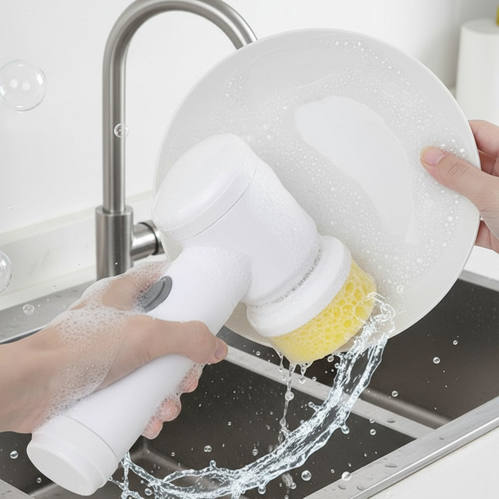 Cepillo Limpiador Eléctrico Magic Loza